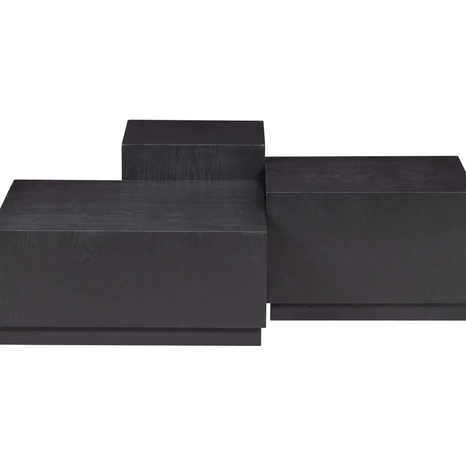 Discount WOOOD Set v 3 - Pim bijzettafels hout zwart