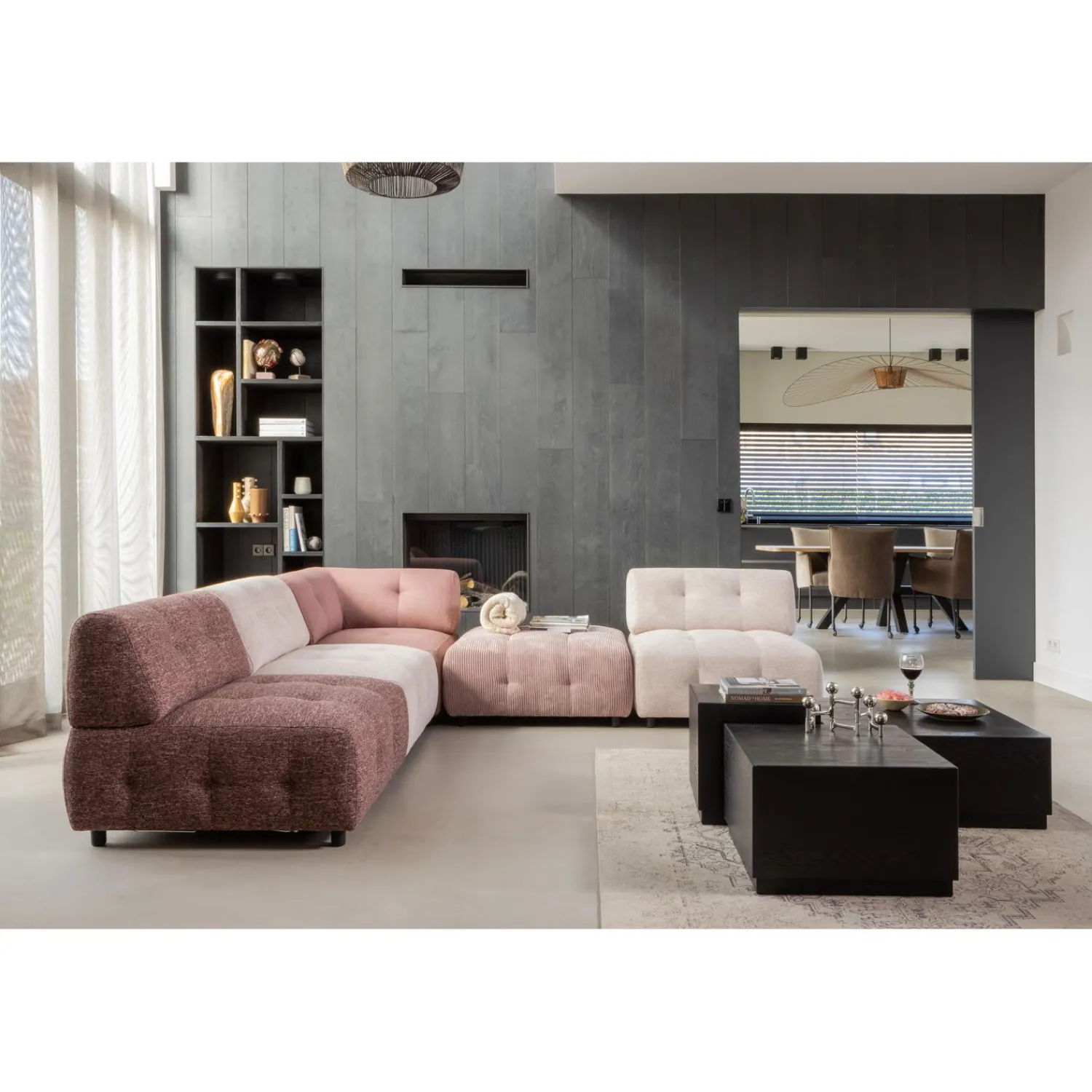 Discount WOOOD Set v 3 - Pim bijzettafels hout zwart