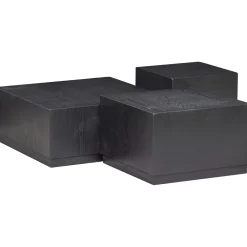 Discount WOOOD Set v 3 - Pim bijzettafels hout zwart