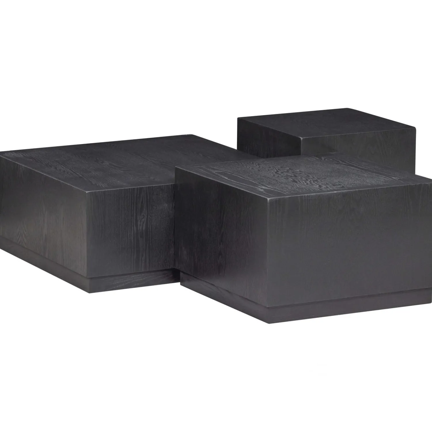 Discount WOOOD Set v 3 - Pim bijzettafels hout zwart
