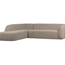 New WOOOD Sloping hoekbank links Naturel melange