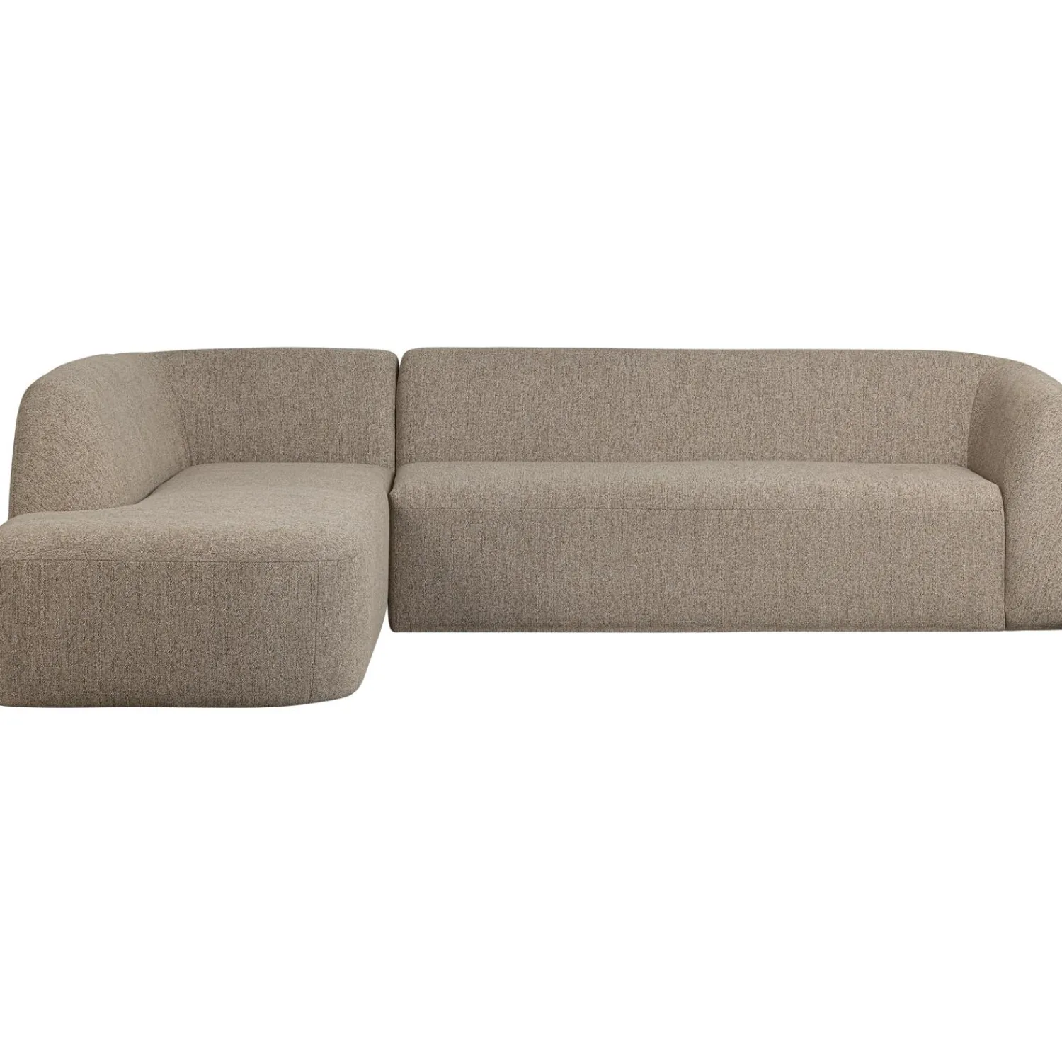 New WOOOD Sloping hoekbank links Naturel melange