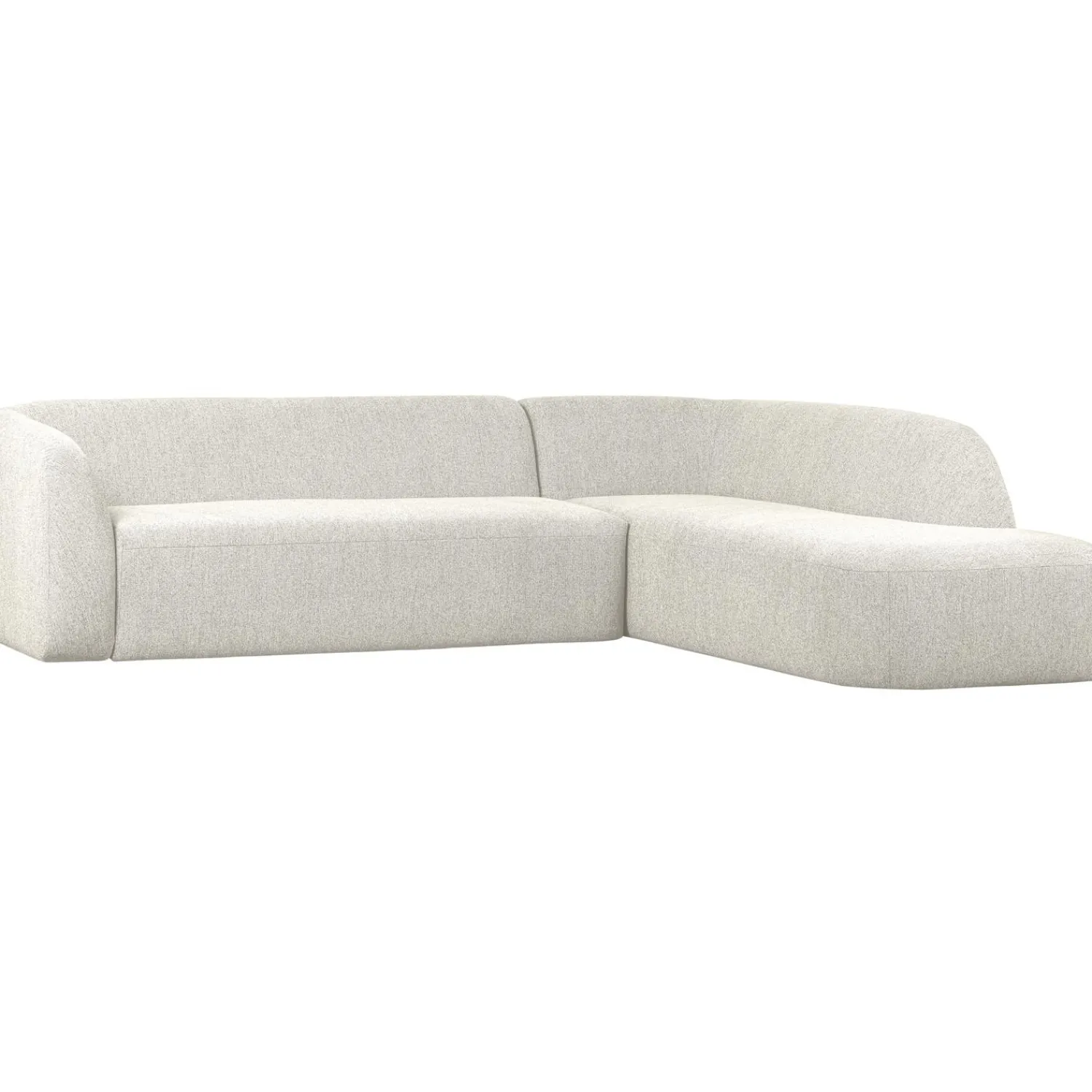 Sale WOOOD Sloping hoekbank rechts Pearl melange