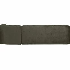 Discount WOOOD Sloping hoekbank rechts structure velvet Frost
