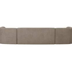 Clearance WOOOD Sloping U-vorm bank Lichtbruin melange