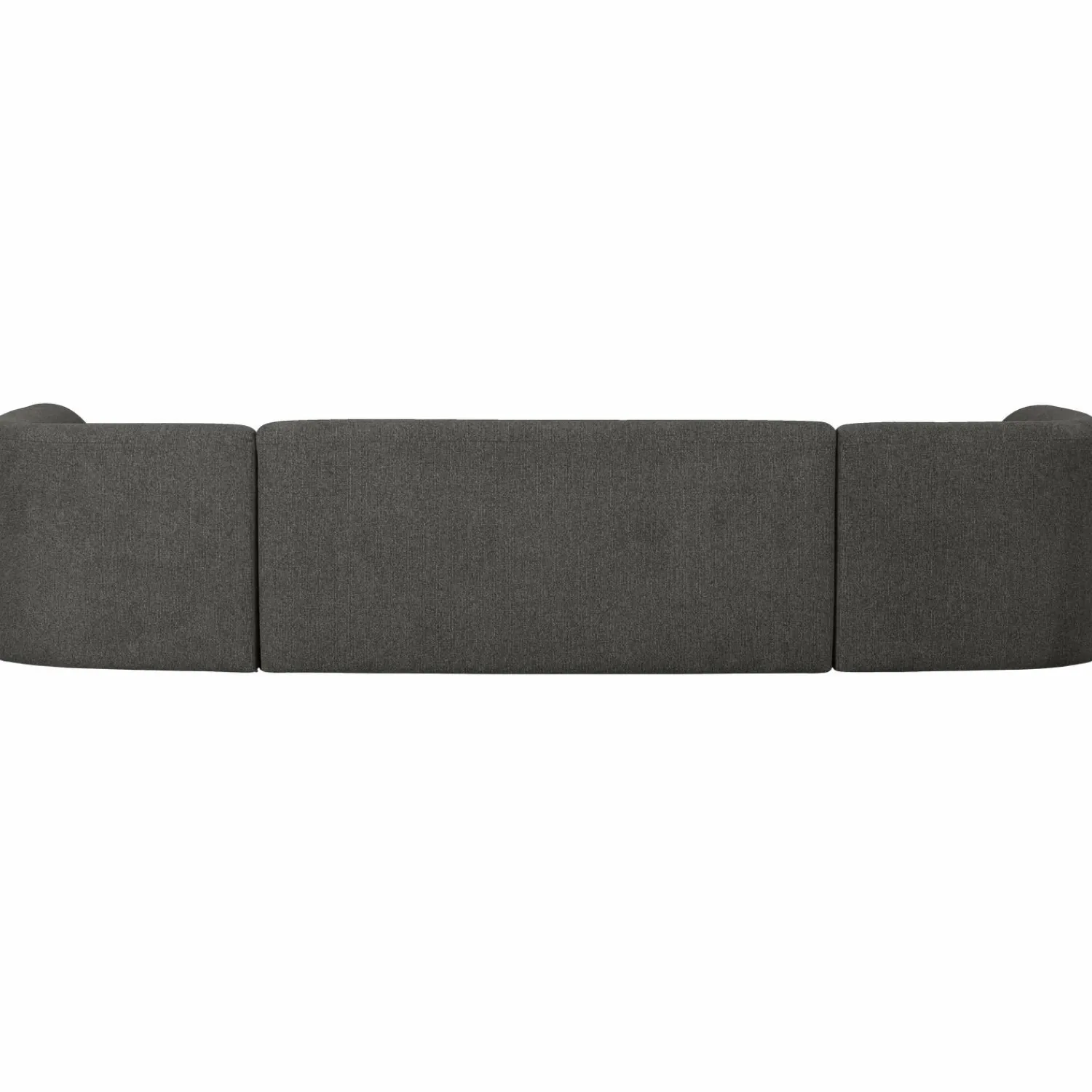WOOOD Sloping U-vorm bank melangegrijs/zwart Grijs/zwart melange