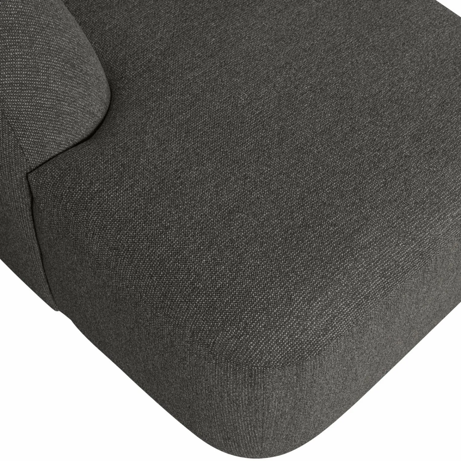 WOOOD Sloping U-vorm bank melangegrijs/zwart Grijs/zwart melange