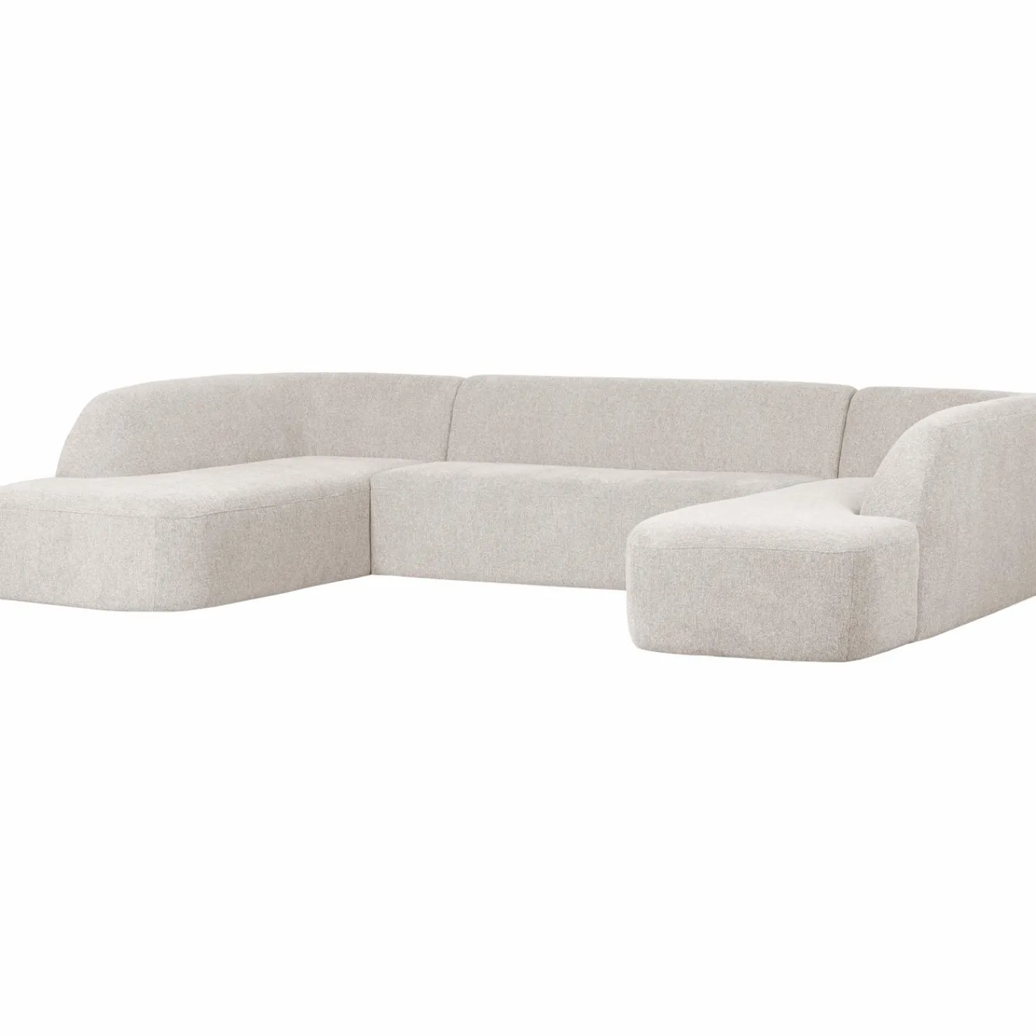 Outlet WOOOD Sloping U-vorm bank Pearl melange