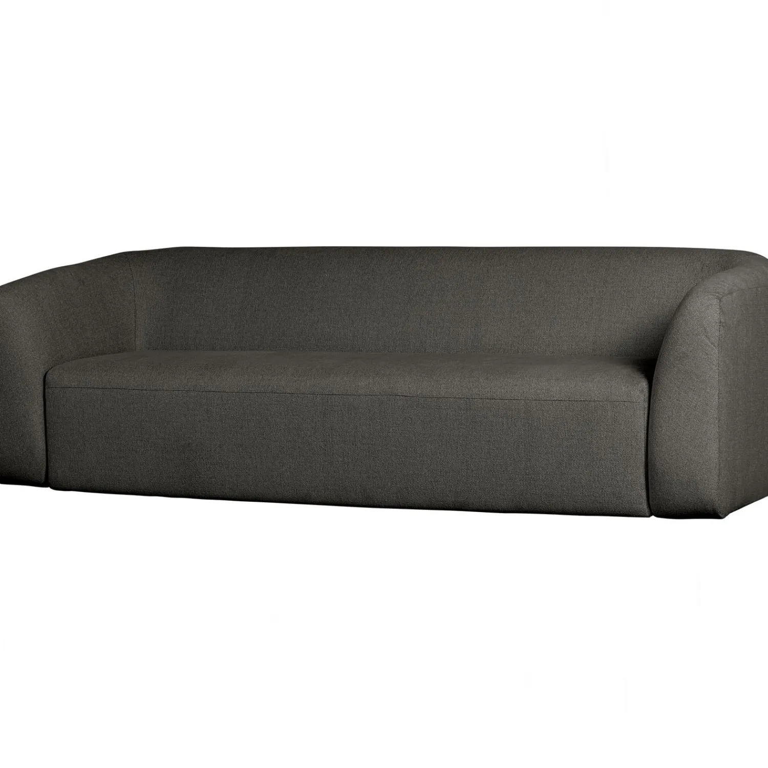 Clearance WOOOD Sloping 3-zits bank melangegrijs/zwart Grijs/zwart melange