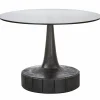 Best WOOOD Soya bijzettafel mango hout/glas zwart
