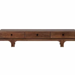 Clearance WOOOD Staes tv meubel 3 lades mango hout walnoot