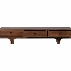 Clearance WOOOD Staes tv meubel 3 lades mango hout walnoot