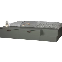 Sale WOOOD Stage bed + lades grenen soap 80x200 cm excl. lattenbodem