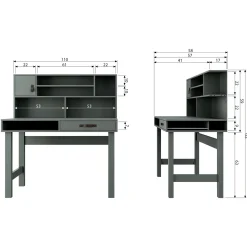 Online WOOOD Stage bureau grenen soap
