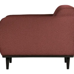 Discount WOOOD Statement fauteuil met arm bouclé kastanje Kastanjebruin