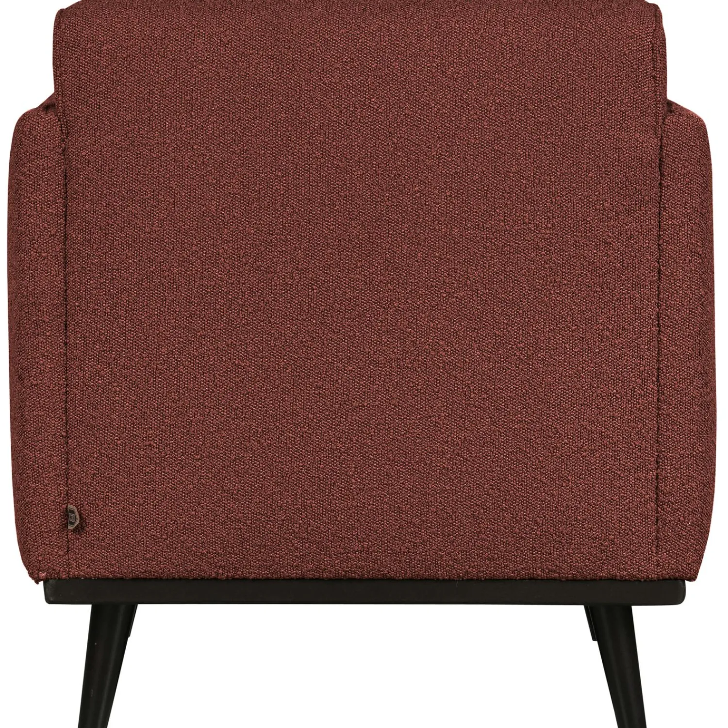 Discount WOOOD Statement fauteuil met arm bouclé kastanje Kastanjebruin