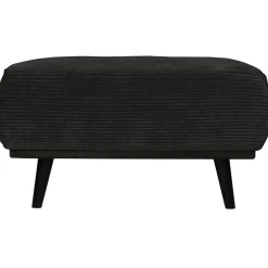 Outlet WOOOD Statement hocker ribstof grafiet Grafietgrijs