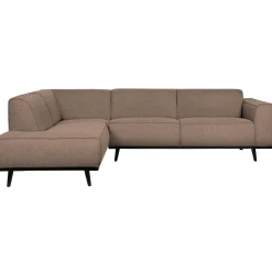 New WOOOD Statement hoekbank links bouclé Nougat