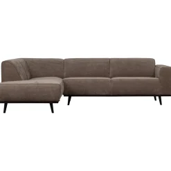 New WOOOD Statement hoekbank links ribstof Taupe