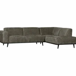 Sale WOOOD Statement hoekbank rechts structure velvet Frost