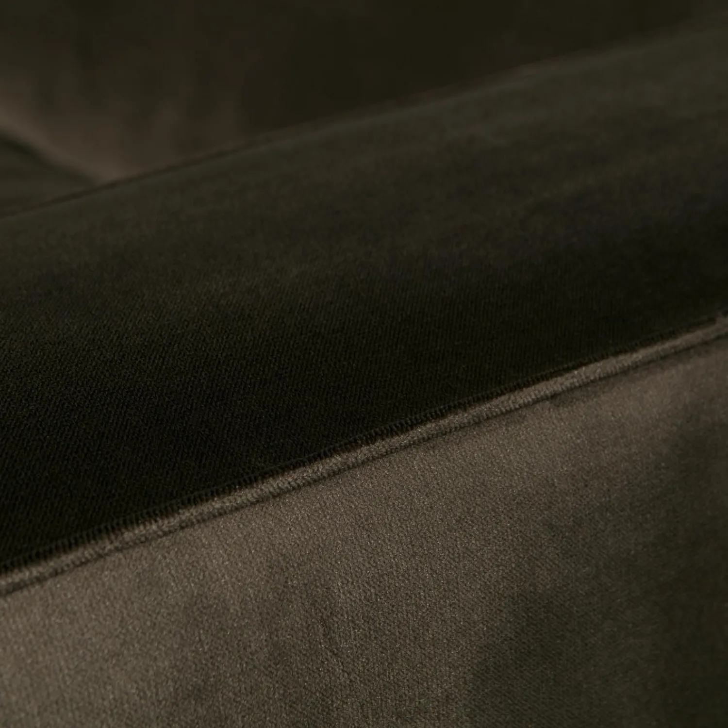 Best WOOOD Statement XL 4-zits bank 372 cm velvet Warm groen