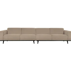 Clearance WOOOD Statement XL 4-zits bank 372 cm bouclé Beige