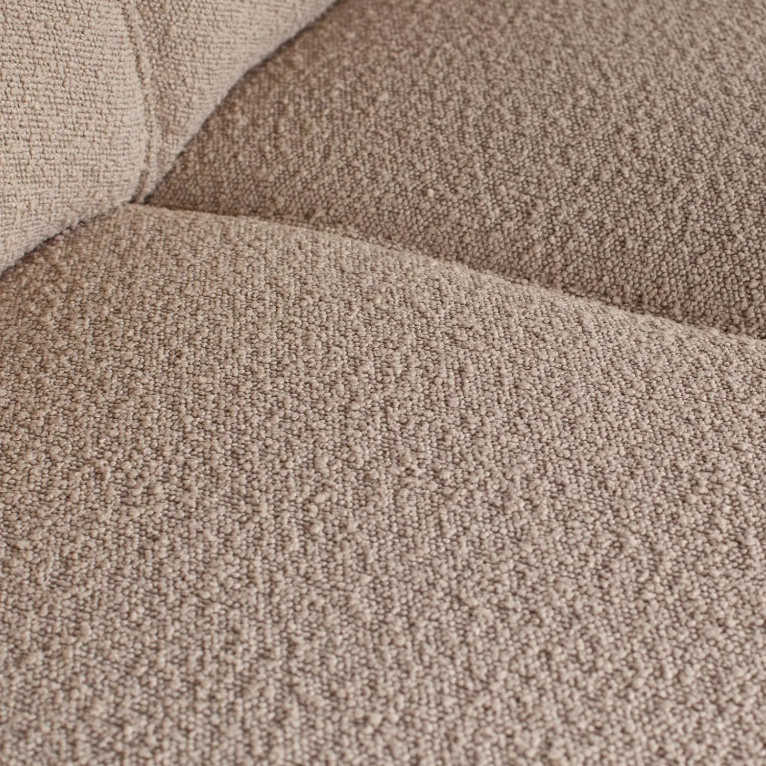 Clearance WOOOD Statement XL 4-zits bank 372 cm bouclé Beige