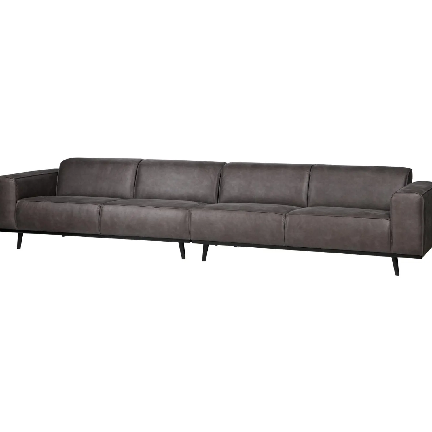 Discount WOOOD Statement XL 4-zits bank 372 cm ecoleer Donkergrijs