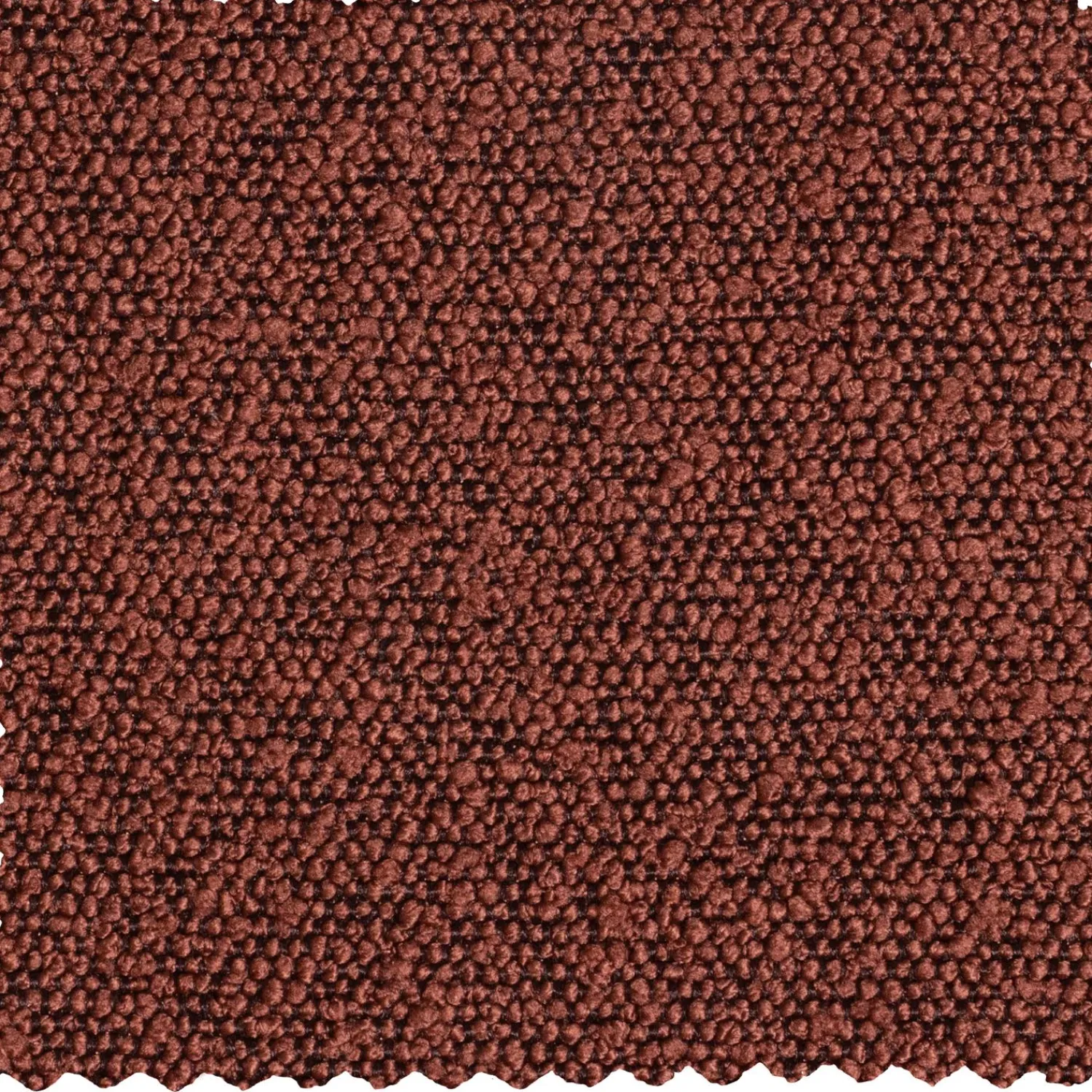 WOOOD Statement 3-zits bank 230 cm bouclé kastanje Kastanjebruin