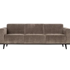 Best WOOOD Statement 3-zits bank 230 cm ribstof Taupe