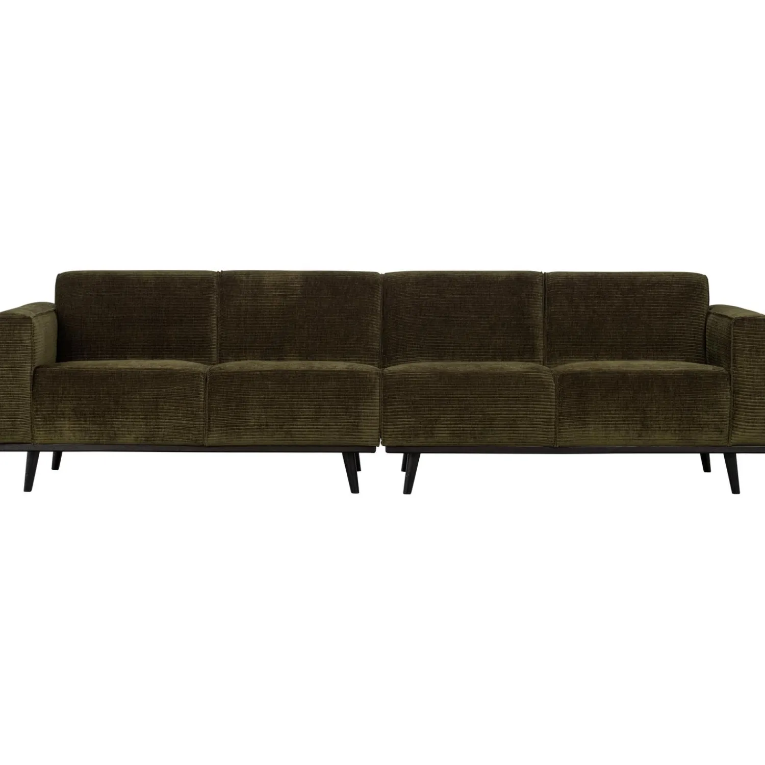 New WOOOD Statement 4-zits bank 280 cm ribstof Warm groen