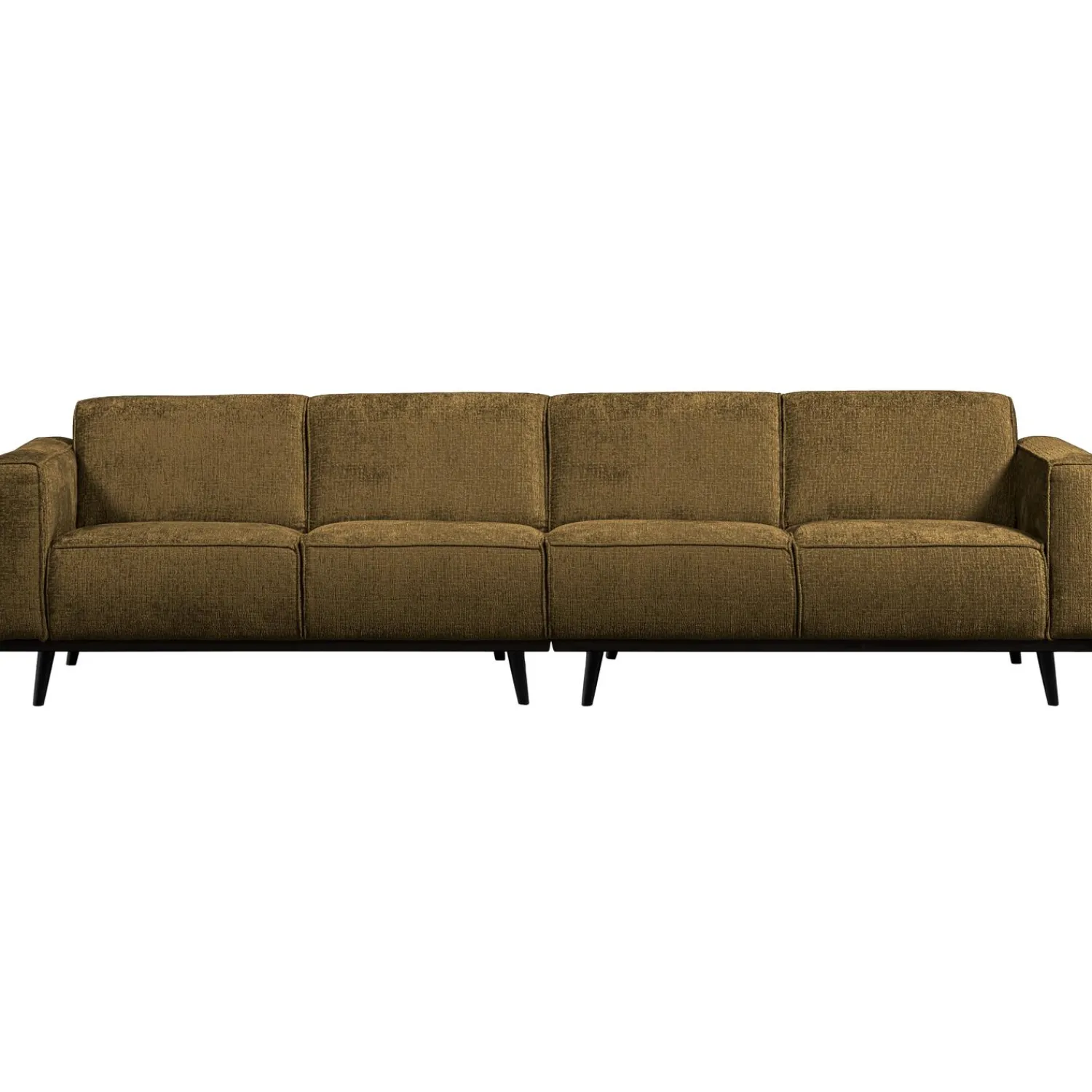 Outlet WOOOD Statement 4-zits bank 280 cm structure velvet Brass
