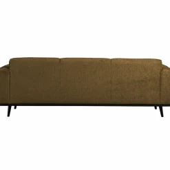 Online WOOOD Statement 3-zits bank 230 cm structure velvet Brass