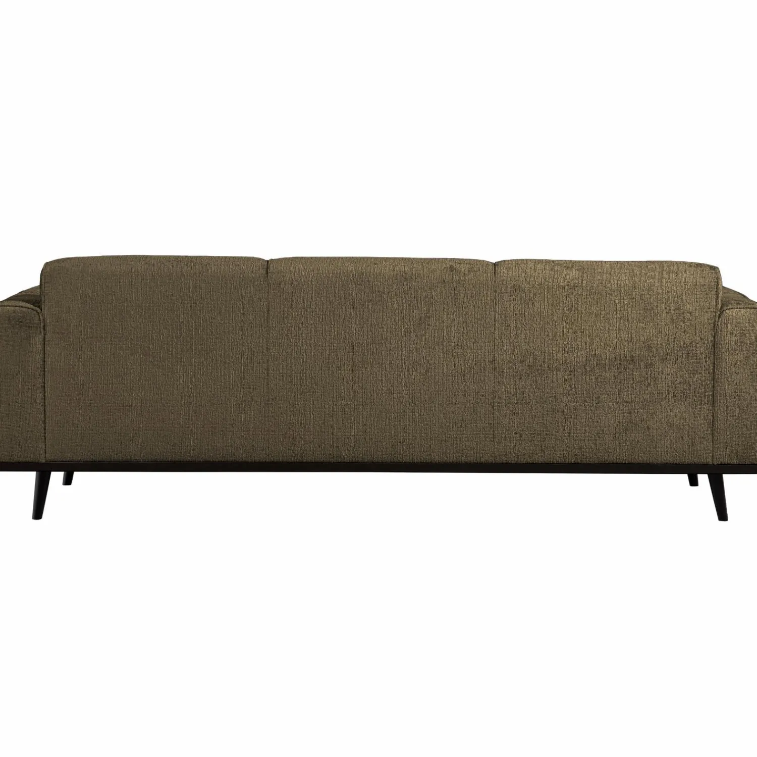 Hot WOOOD Statement 3-zits bank 230 cm structure velvet Bonsai