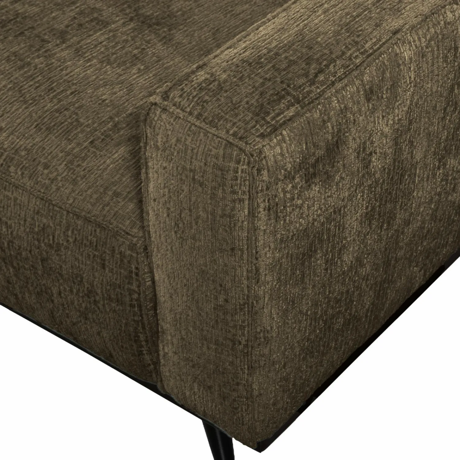 Hot WOOOD Statement 3-zits bank 230 cm structure velvet Bonsai