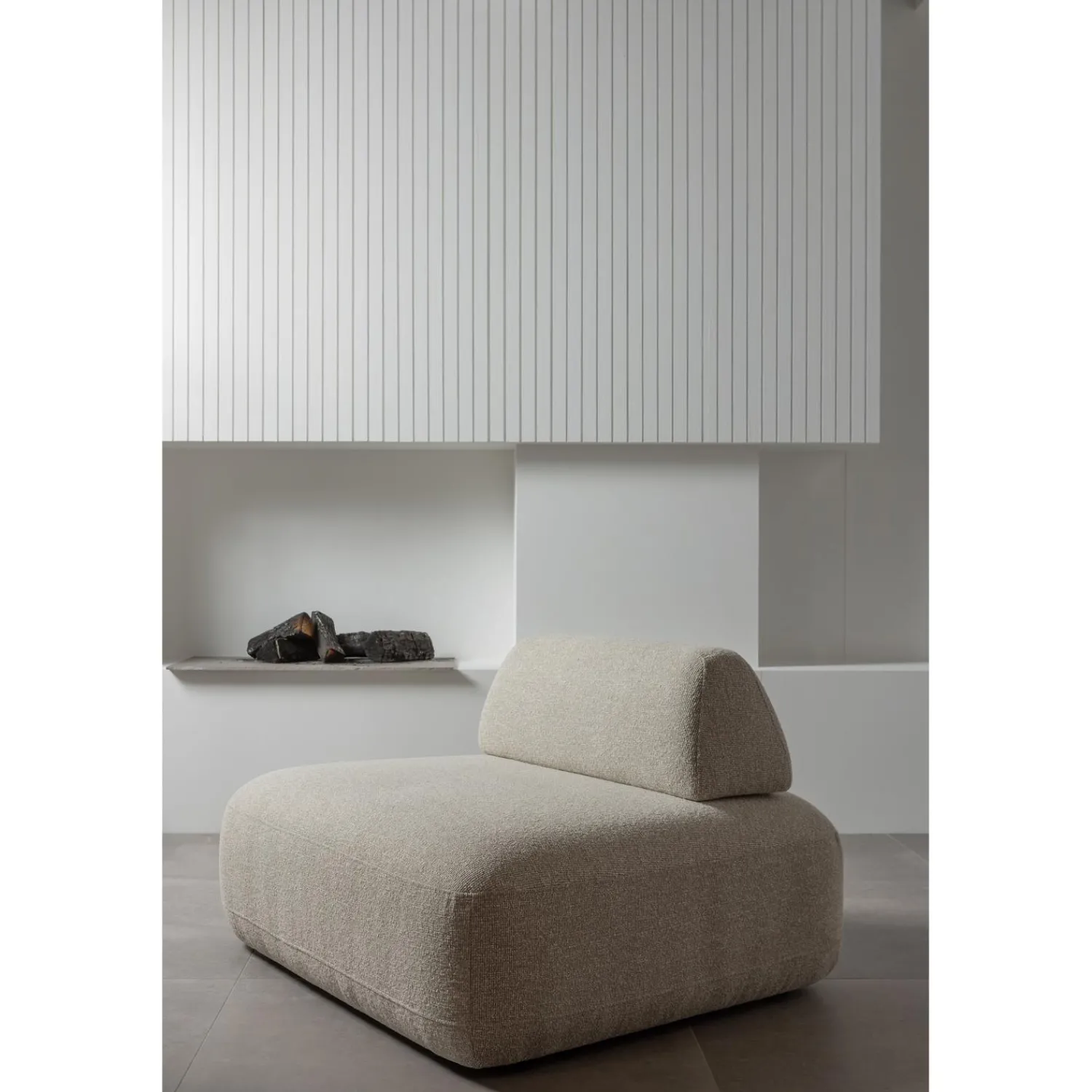 Online WOOOD Sterck fauteuil met verplaatsbare rugleuning Naturel