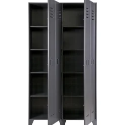 Sale WOOOD Stijn hoog 2-deurs lockerkast steel grey Staalgrijs