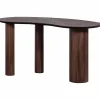 WOOOD Sun organische sidetable/bureau recycled teak bruin