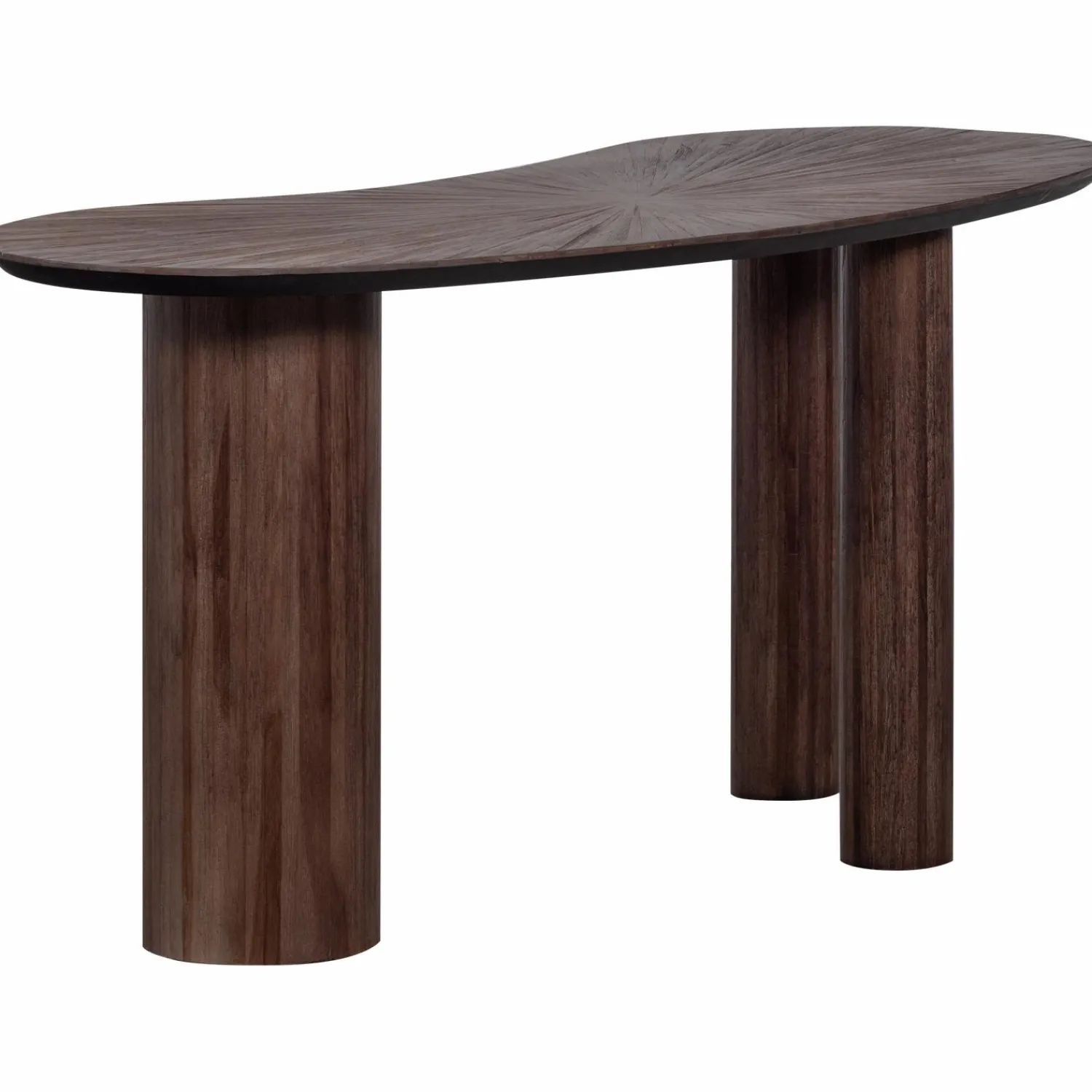 WOOOD Sun organische sidetable/bureau recycled teak bruin