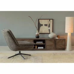 Clearance WOOOD Sun tv meubel met open vak recycled teak bruin