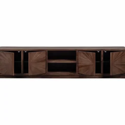 Clearance WOOOD Sun tv meubel met open vak recycled teak bruin