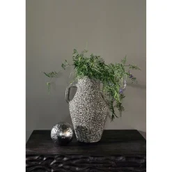 Clearance WOOOD Tabia vaas aluminium donkerbruin
