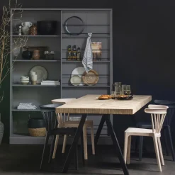 Best WOOOD Tablo tafelblad mango visgraat 180x90 cm
