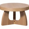 Outlet WOOOD Tala bijzettafel mdf fineer naturel 35xø55 cm