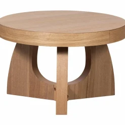 Outlet WOOOD Tala bijzettafel mdf fineer naturel 35xø55 cm