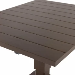 Discount WOOOD Tesso hoogte verstelbare tuintafel aluminium Bruin