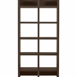 WOOOD Timo open kast mdf donkerbruin 195x100x40 cm