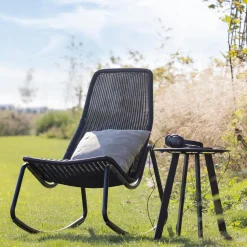 Online WOOOD Tom tuin schommelstoel Zwart