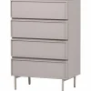 Online WOOOD Tours ladekast 4 lades melamine/MDF zand