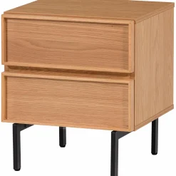 Best WOOOD Tours ladekast/nachtkastje 2 lades melamine/MDF Naturel